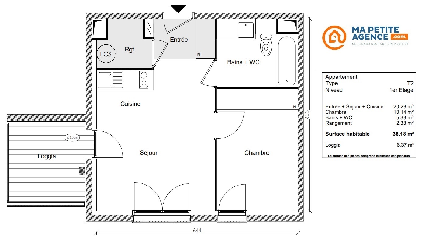 Appartement à vendre à Toulouse 38 m² 209 900 € | Ma Petite Agence