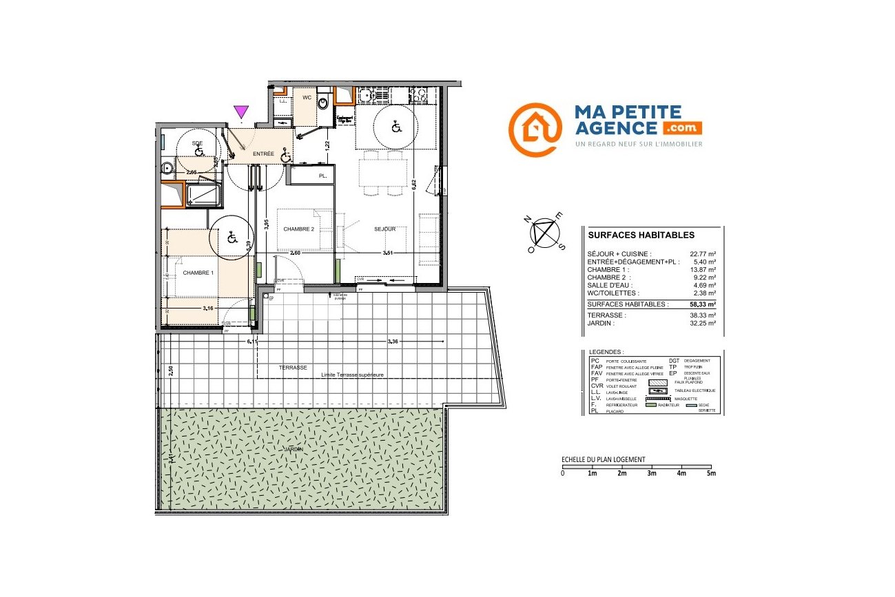 Appartement à vendre à Marseille 09 58 m² 362 500 € | Ma Petite Agence