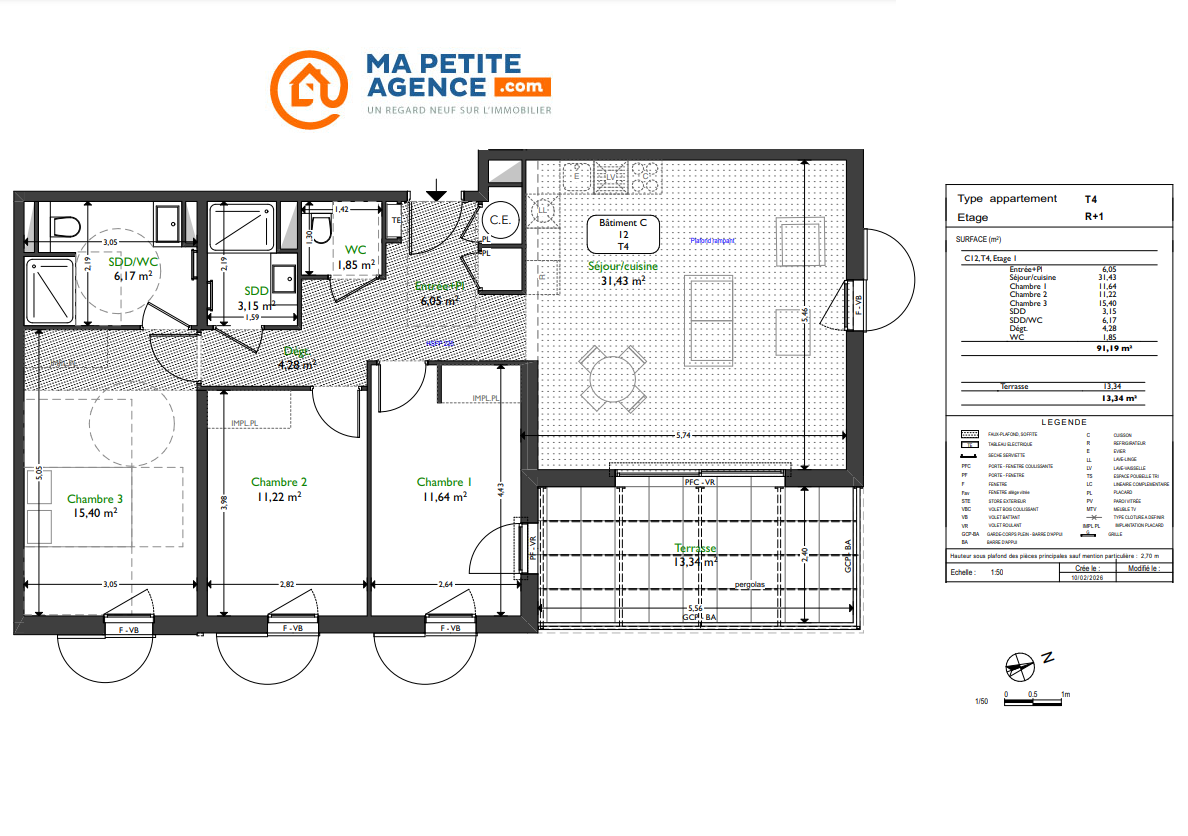 Appartement à vendre à AIX-EN-PROVENCE 90 m² 610 000 &euro; | Ma Petite Agence