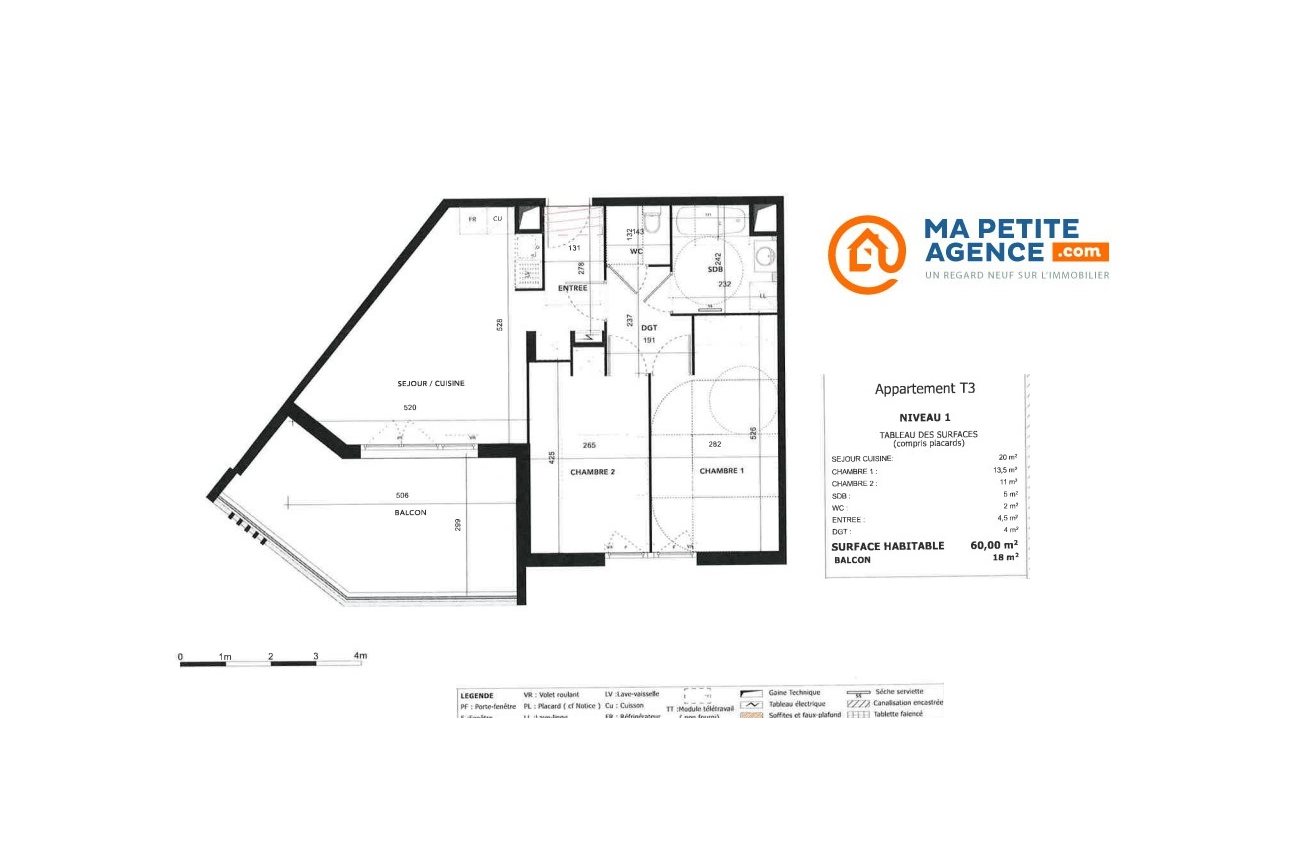 Appartement à vendre à Montpellier 60 m² 267 267 € | Ma Petite Agence