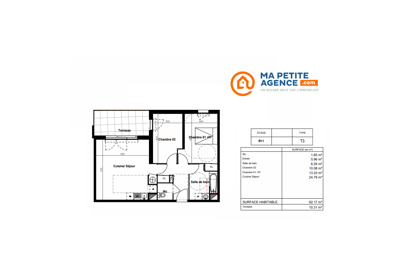 Appartement à vendre à Béziers 62 m² 213 900 € | Ma Petite Agence
