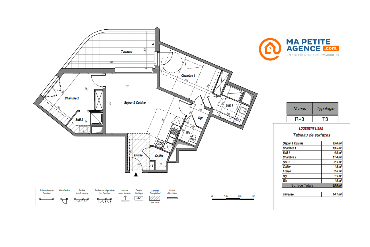 Appartement à vendre à Lattes 66 m² 376 000 &euro; | Ma Petite Agence