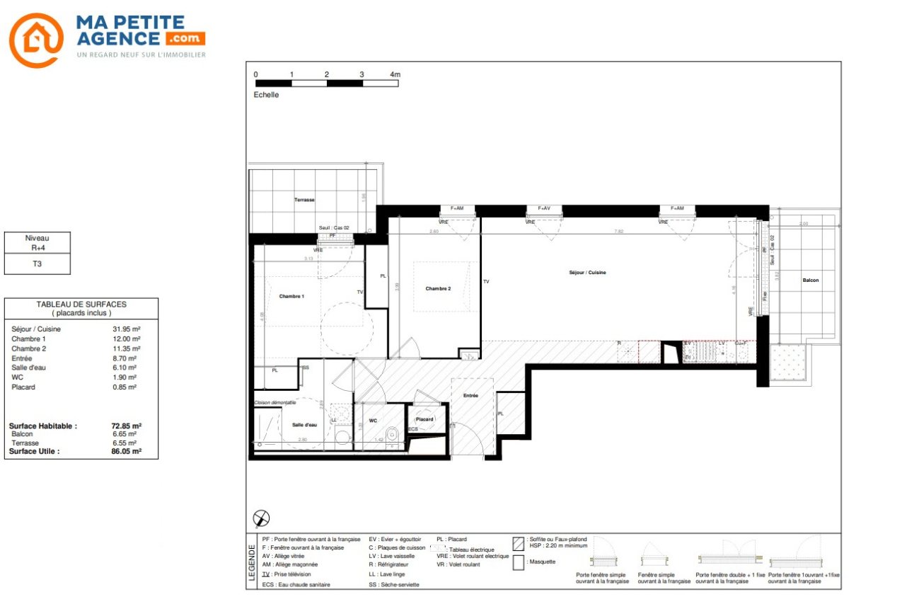 Appartement à vendre à Toulouse 72 m² 327 000 € | Ma Petite Agence