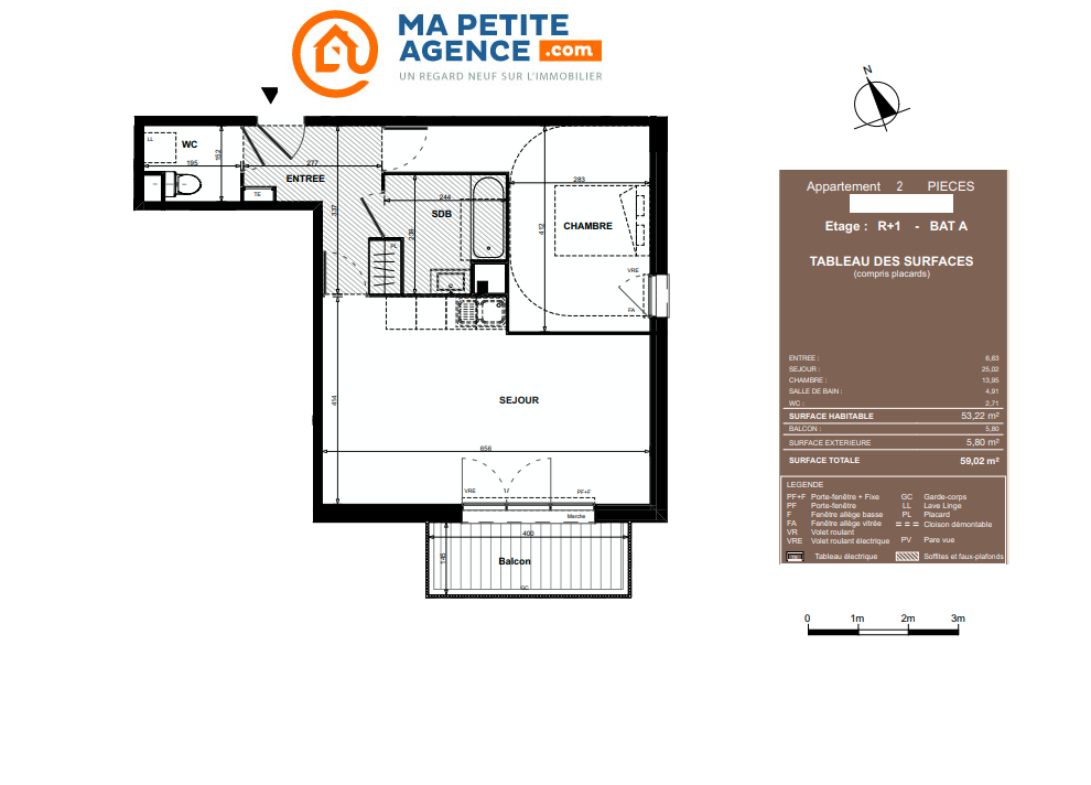 Appartement à vendre à Colomiers 53 m² 205 100 € | Ma Petite Agence