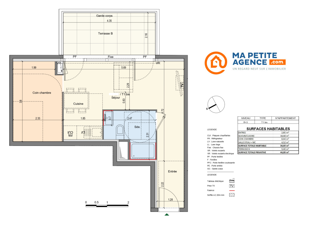 Appartement à vendre à Lattes 35 m² 169 583 € | Ma Petite Agence
