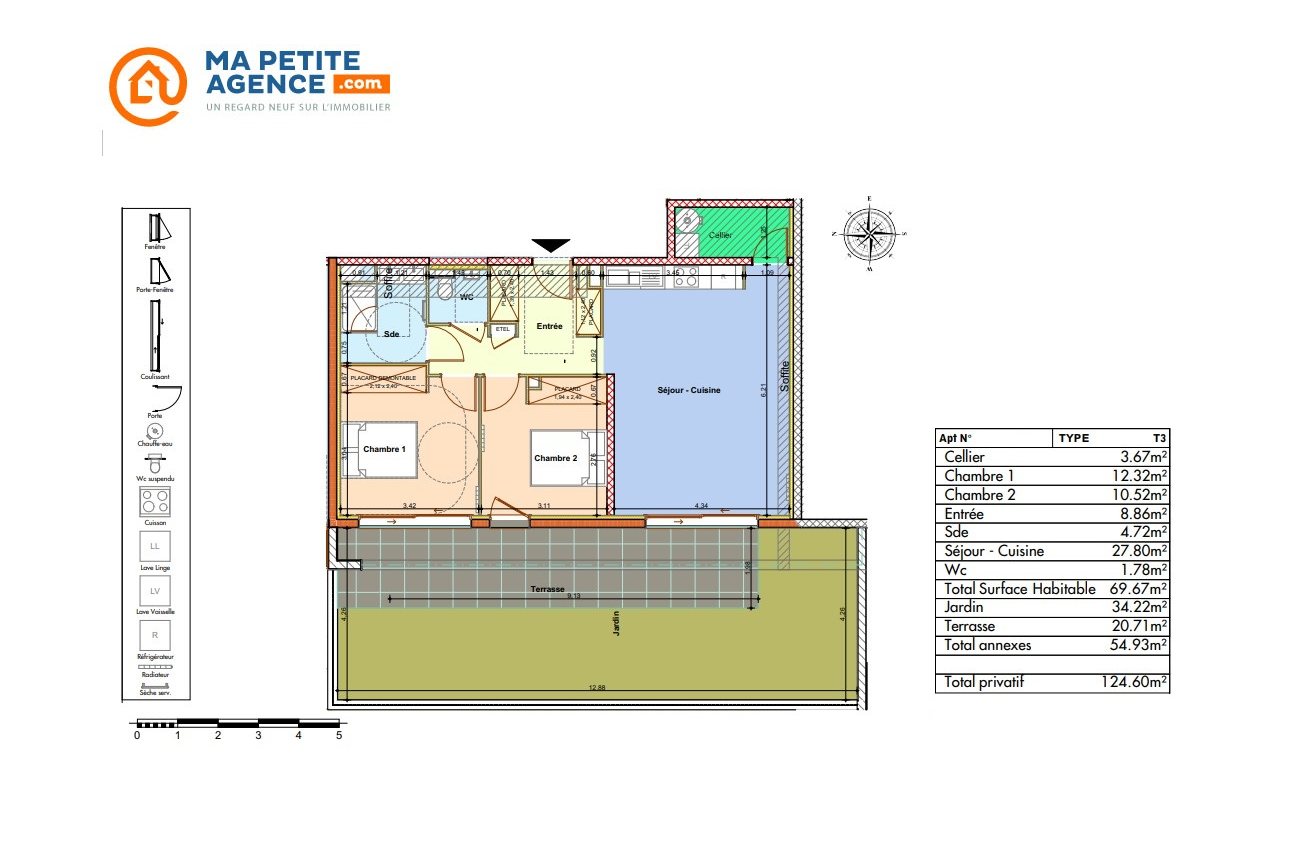 Appartement à vendre à Agde 70 m² 269 000 € | Ma Petite Agence