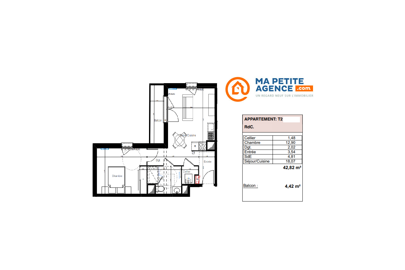 Appartement à vendre à La Teste-de-Buch 42 m² 239 400 € | Ma Petite Agence