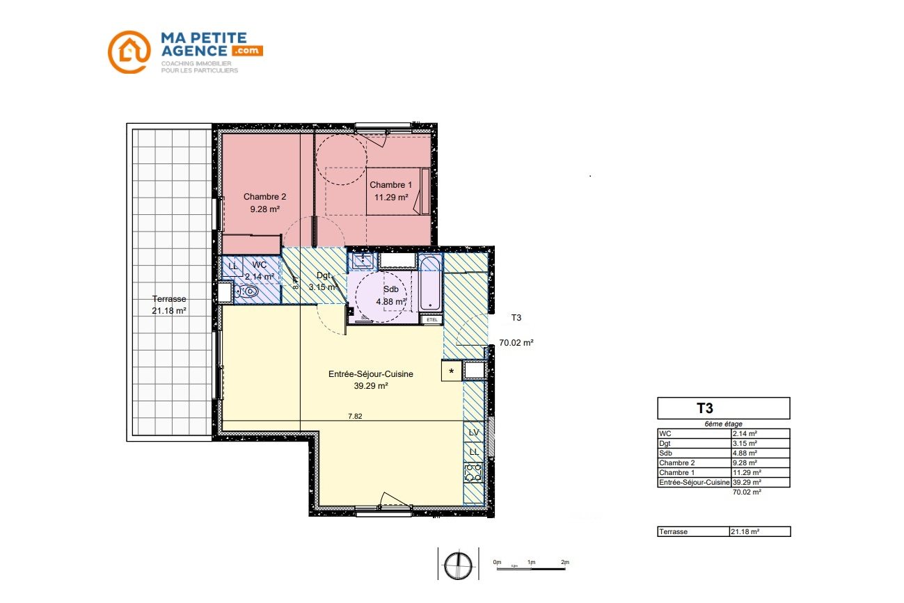 Appartement à vendre à Dijon 70 m² 273 000 € | Ma Petite Agence