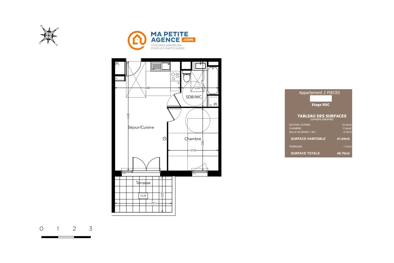 Appartement à vendre à Castelnau-le-Lez 41 m² 233 600 € | Ma Petite Agence