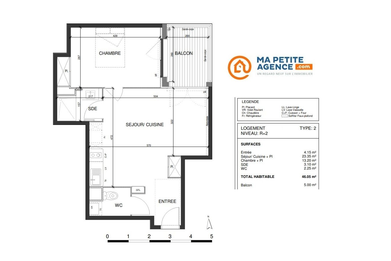 Appartement à vendre à Escalquens 46 m² 221 000 € | Ma Petite Agence
