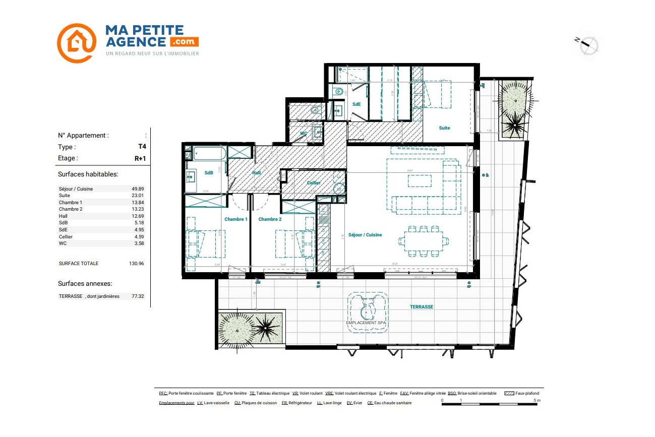 Appartement à vendre à Mauguio 131 m² 775 000 € | Ma Petite Agence