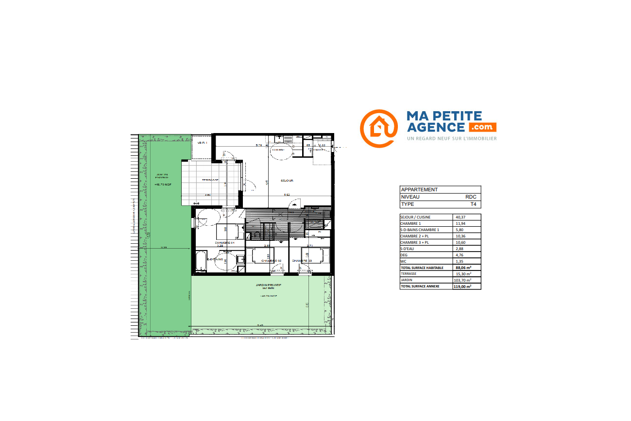 Appartement à vendre à La Ciotat 88 m² 550 000 € | Ma Petite Agence