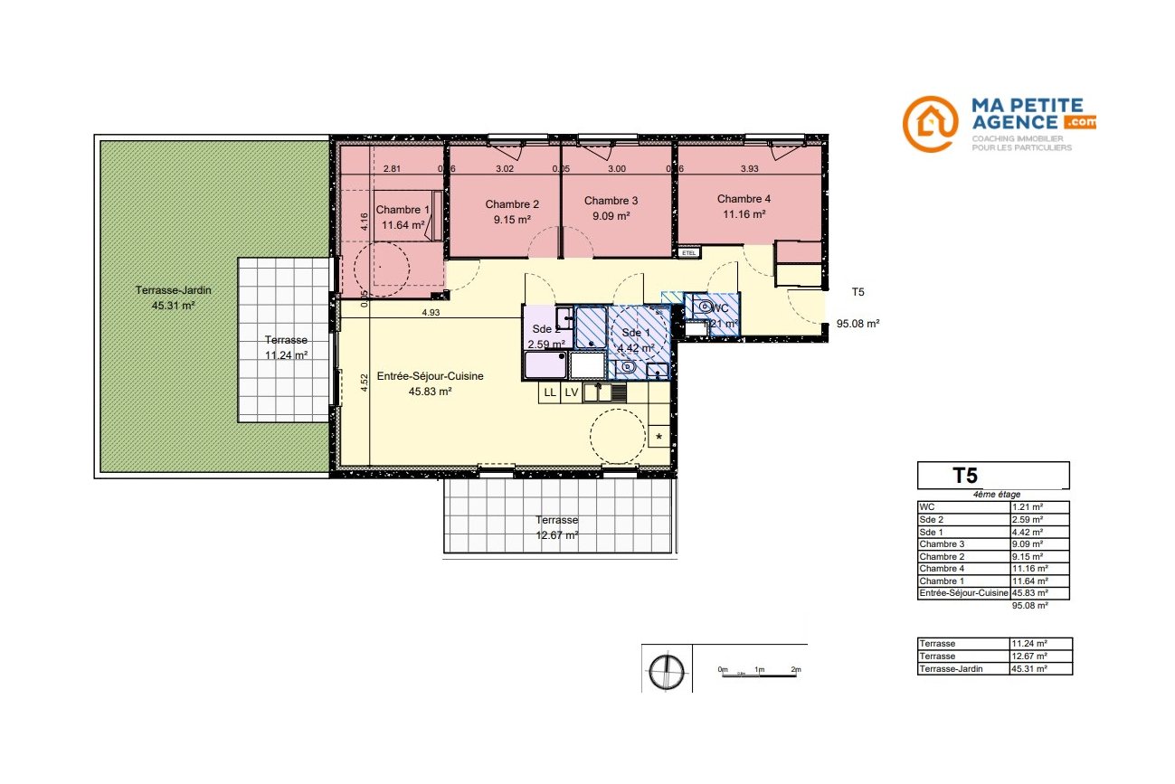 Appartement à vendre à Dijon 95 m² 364 000 € | Ma Petite Agence