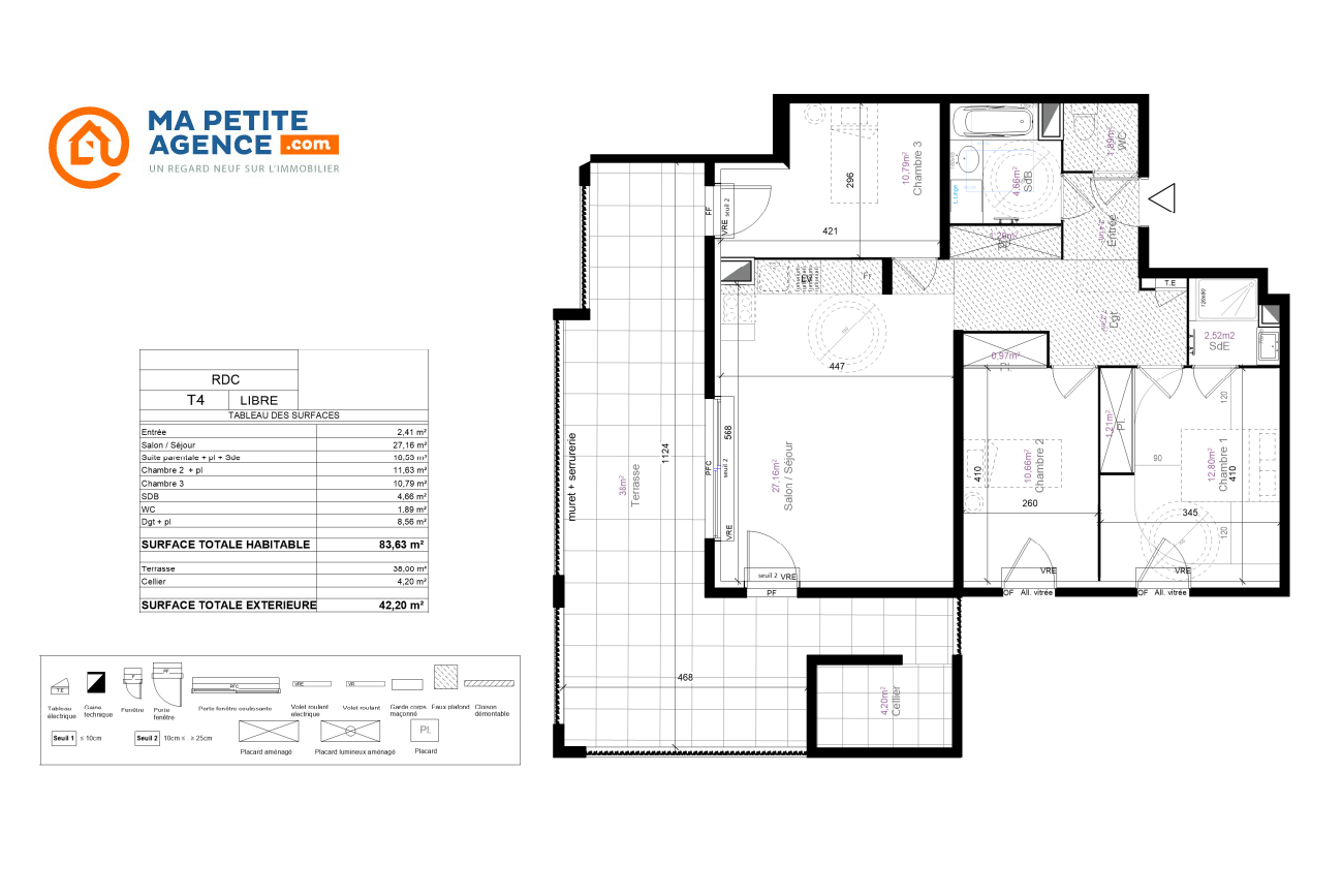 Appartement à vendre à Crès 83 m² 420 000 &euro; | Ma Petite Agence