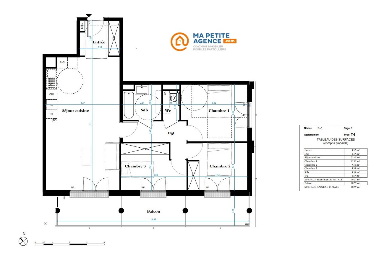 Appartement à vendre à Marseille 03 34 m² 122 400 € | Ma Petite Agence