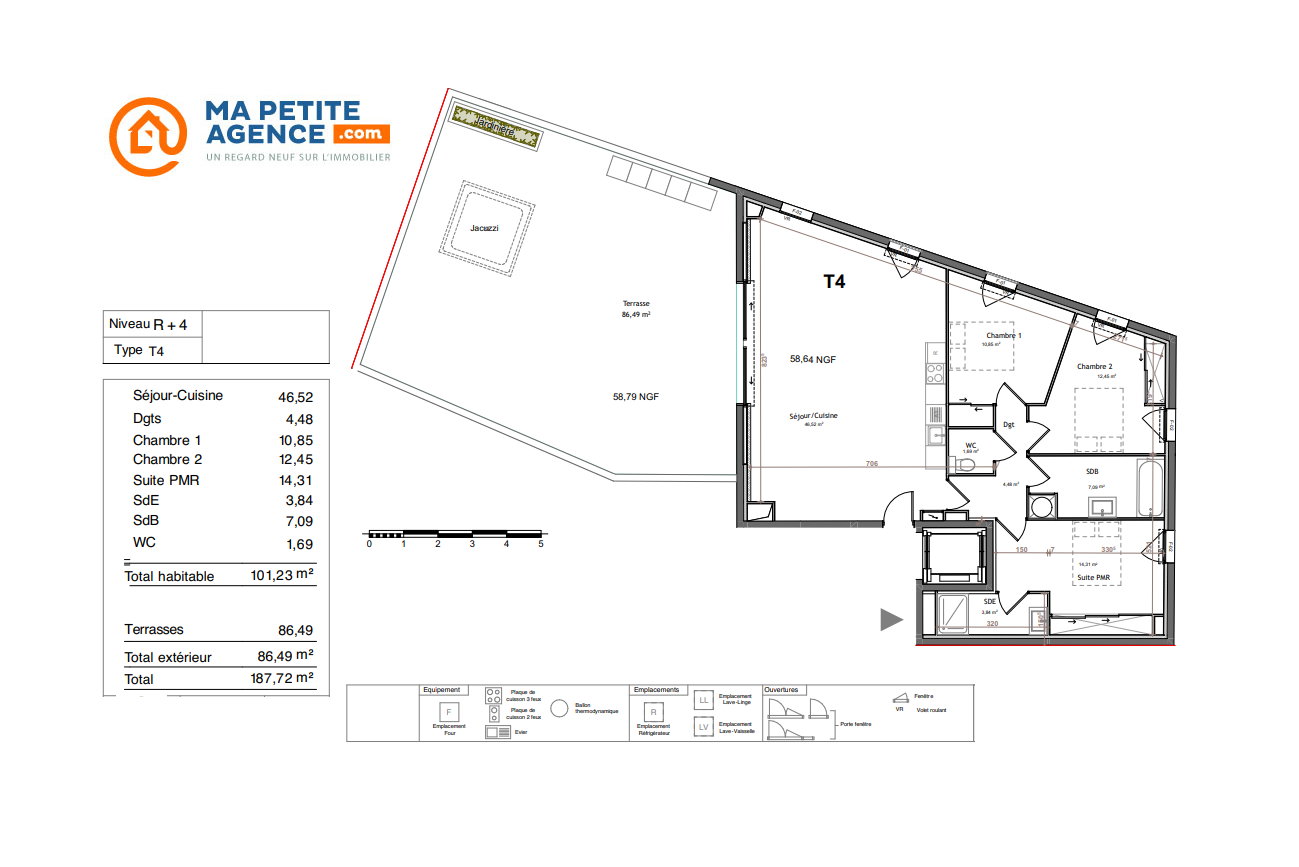 Appartement à vendre à Montpellier 100 m² 675 000 &euro; | Ma Petite Agence