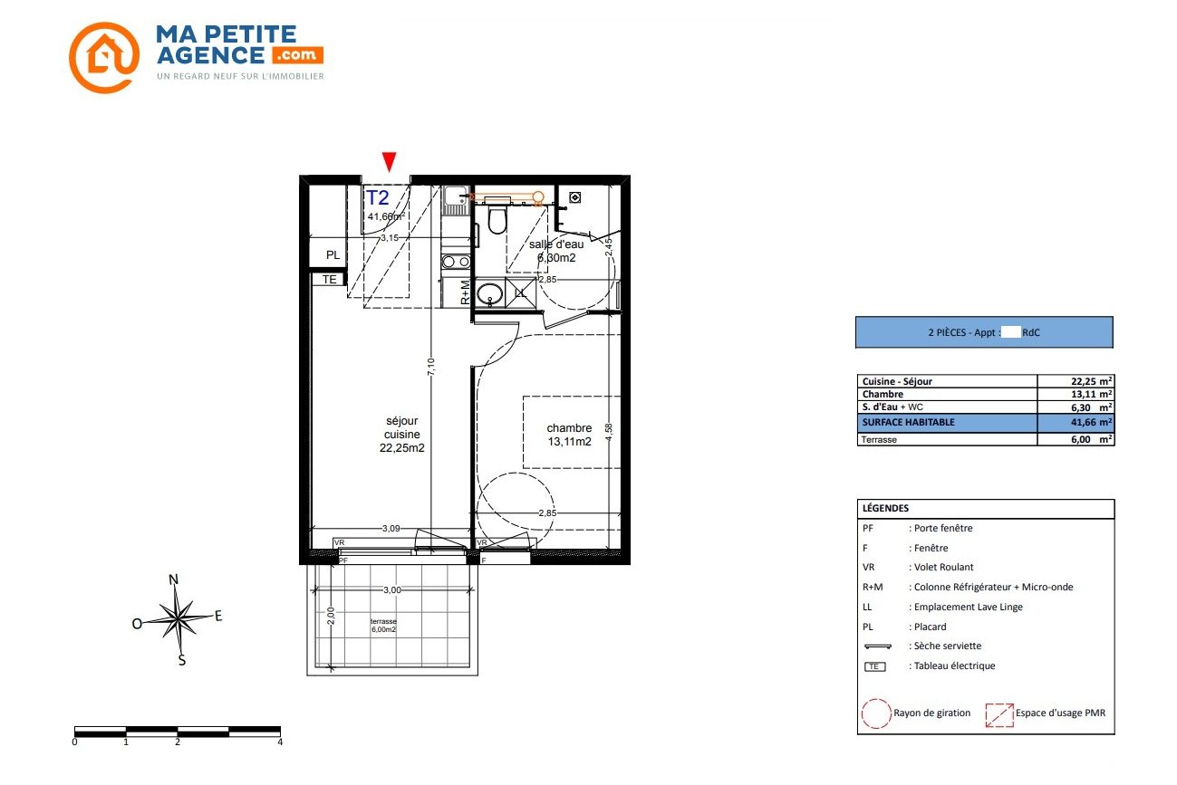 Appartement à vendre à Agde 42 m² 180 000 € | Ma Petite Agence