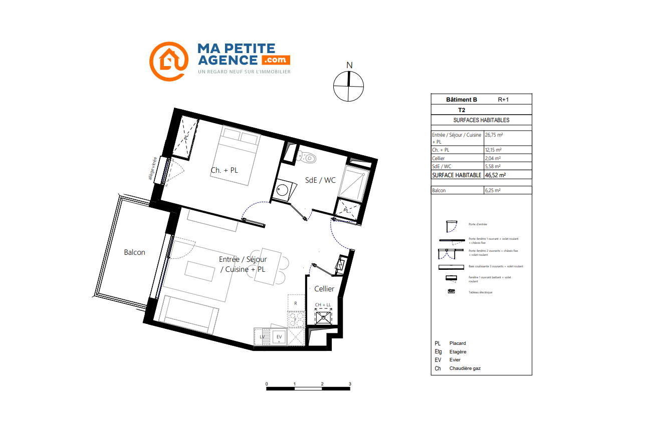Appartement à vendre à Blagnac 47 m² 243 900 € | Ma Petite Agence