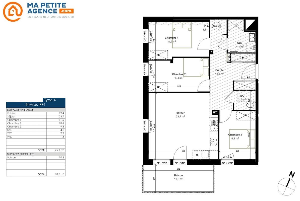 Appartement à vendre à La Rochelle 75 m² 405 000 &euro; | Ma Petite Agence