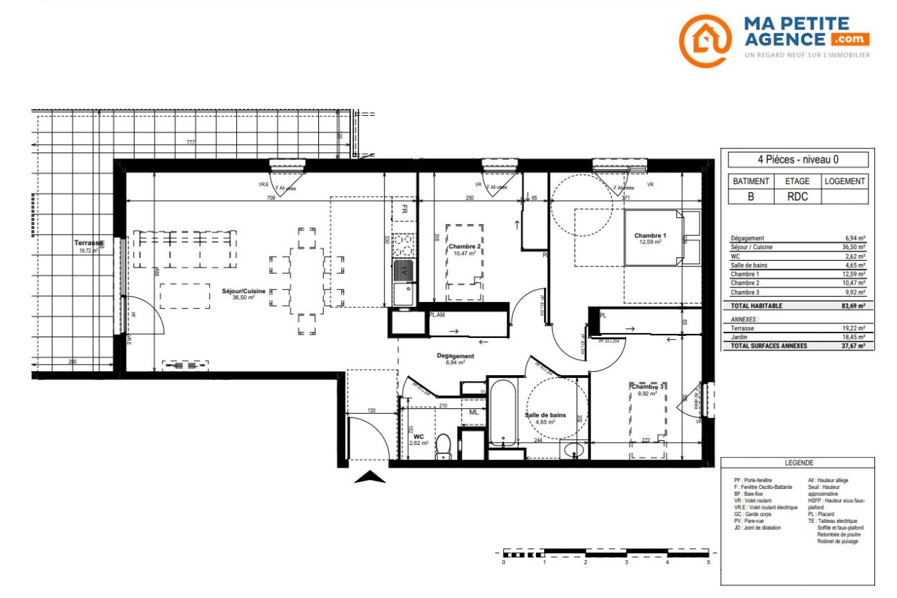 Appartement à vendre à Dijon 80 m² 249 000 € | Ma Petite Agence