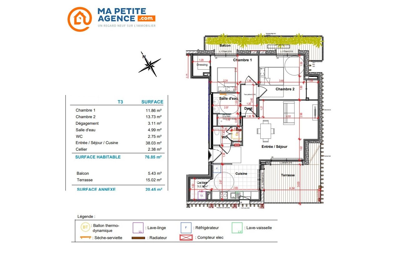 Appartement à vendre à Capbreton 77 m² 895 000 &euro; | Ma Petite Agence