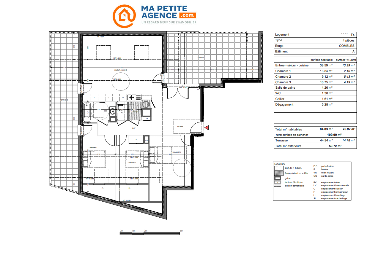 Appartement à vendre à Saint-Félix 85 m² 420 900 &euro; | Ma Petite Agence