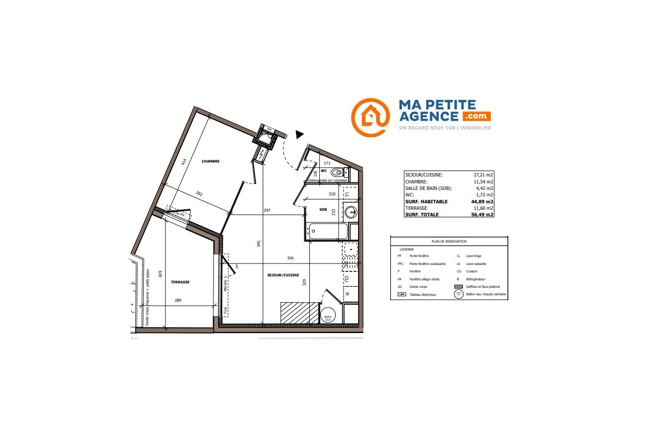 Appartement à vendre à Béziers 45 m² 161 000 € | Ma Petite Agence
