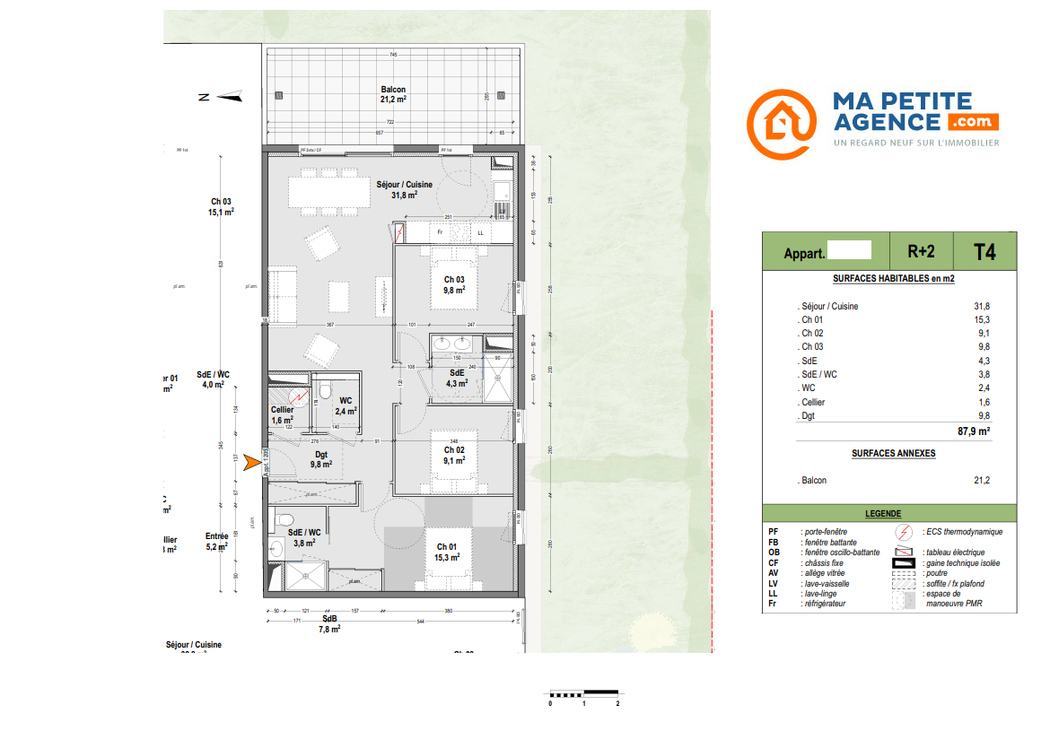 Appartement à vendre à CAPBRETON 88 m² 750 000 € | Ma Petite Agence