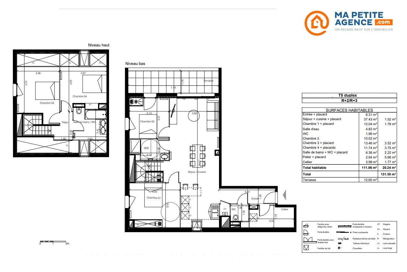 Appartement à vendre à BORDEAUX 111 m² 584 600 € | Ma Petite Agence