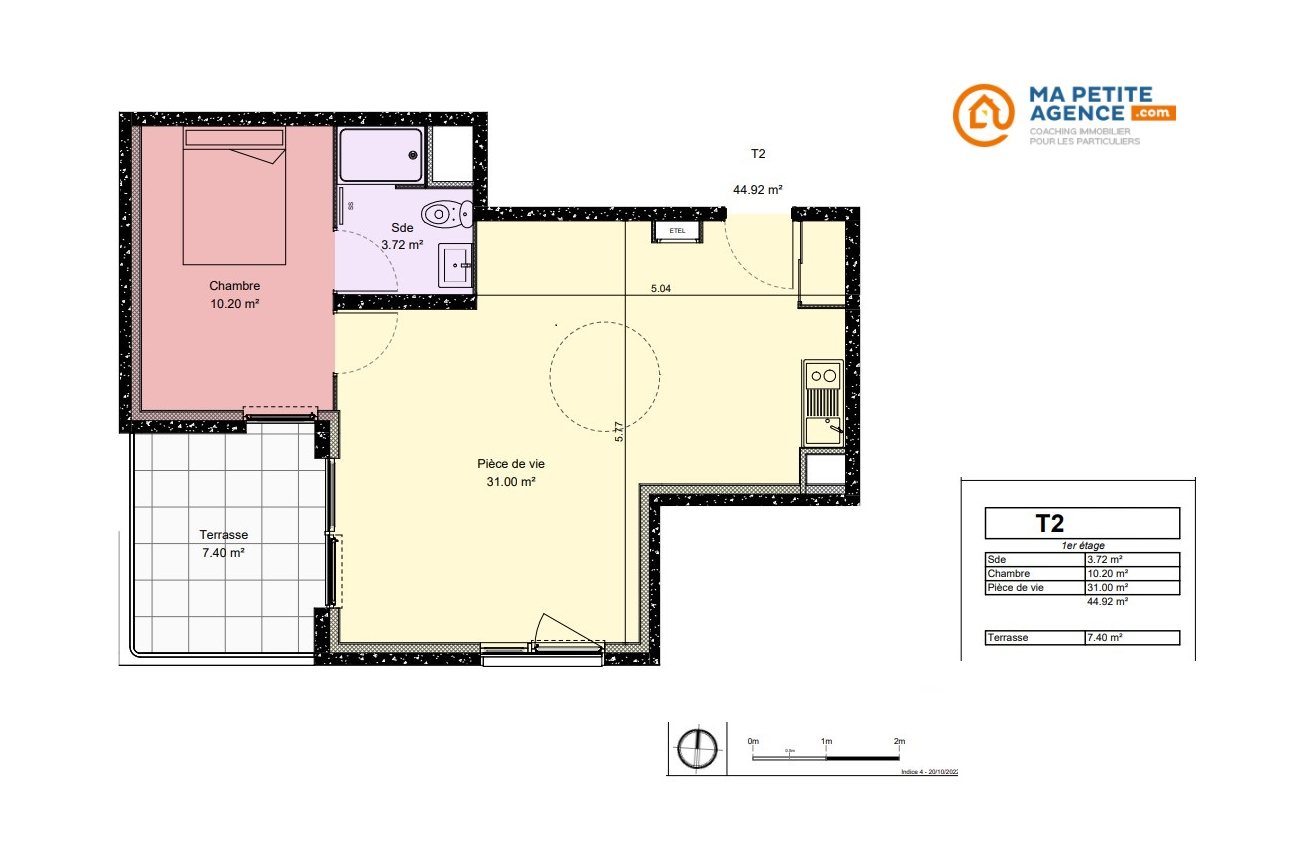 Appartement à vendre à Dijon 44 m² 235 000 € | Ma Petite Agence