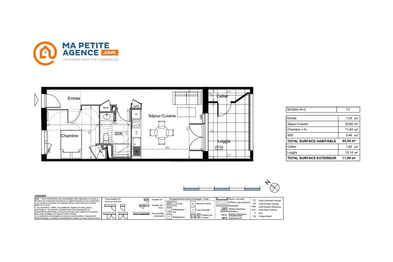 Appartement à vendre à Mauguio 45 m² 259 900 € | Ma Petite Agence
