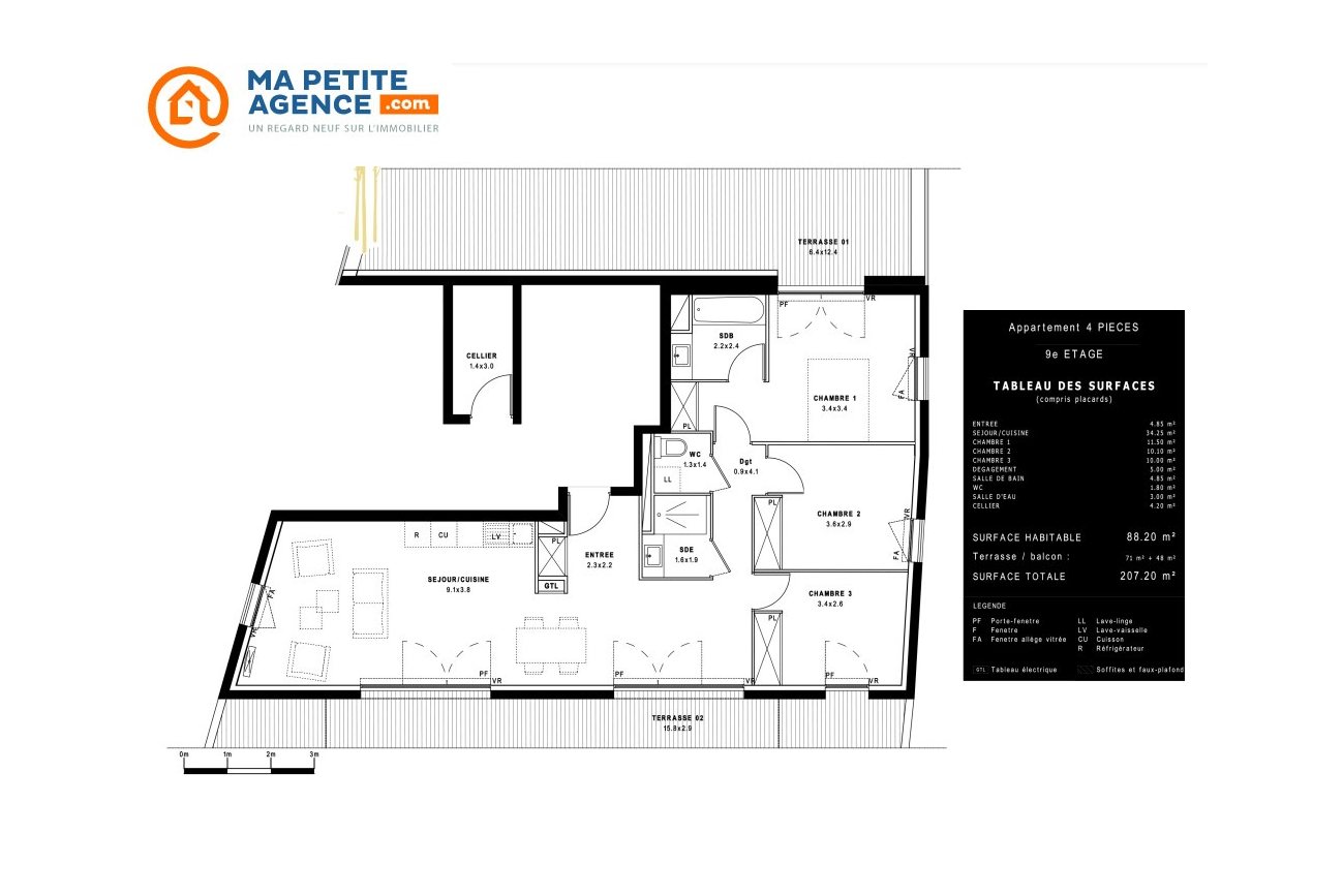 Appartement à vendre à Montpellier 88 m² 495 000 € | Ma Petite Agence