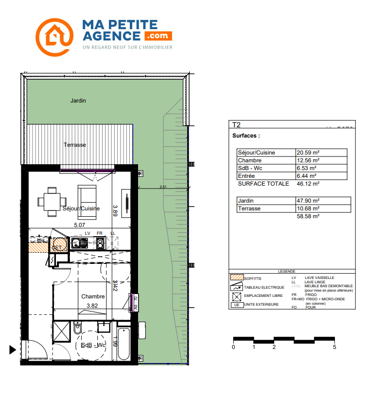 Appartement à vendre à Rouffiac-Tolosan 46 m² 197 000 &euro; | Ma Petite Agence