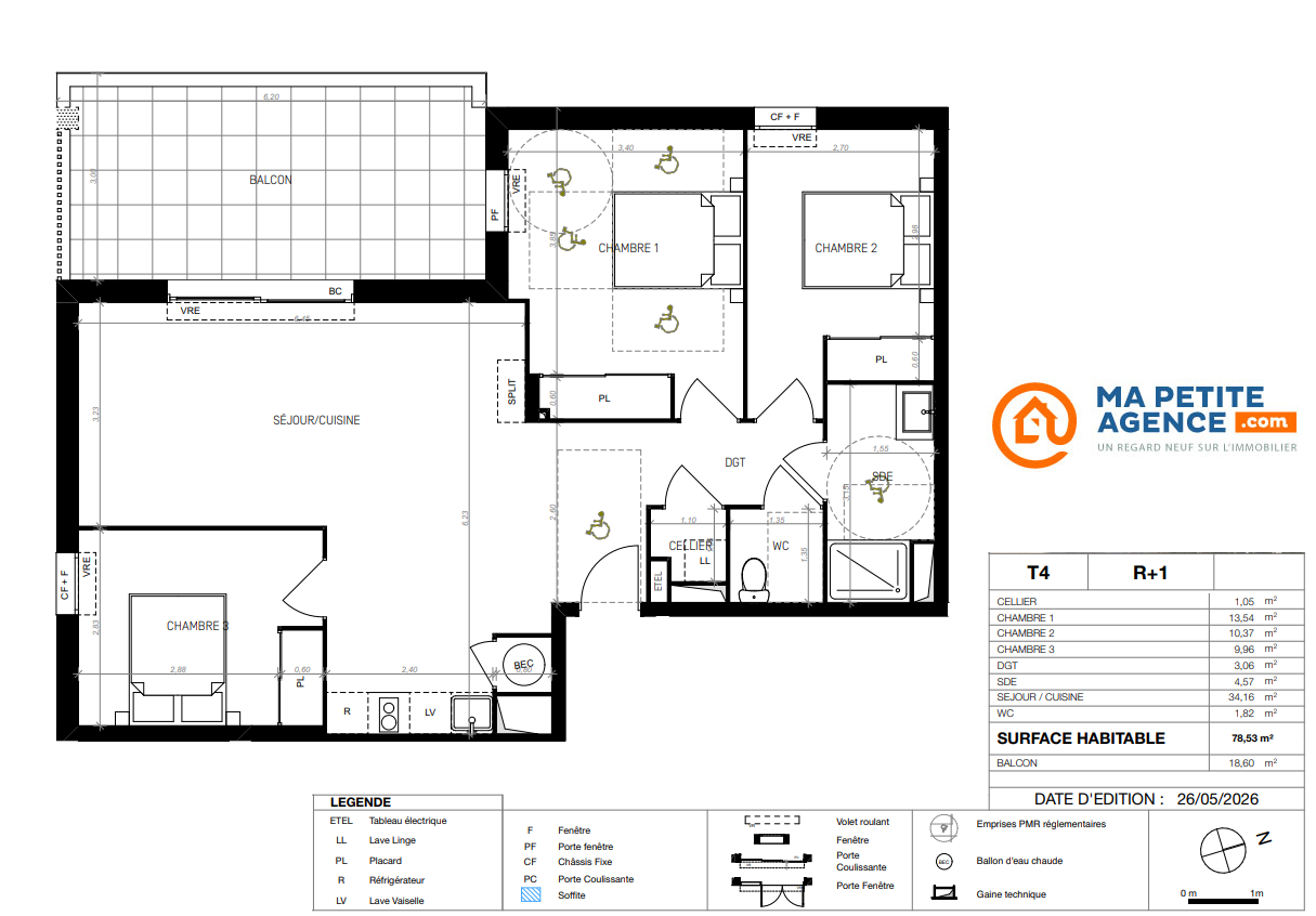 Appartement à vendre à Lattes 79 m² 439 900 € | Ma Petite Agence