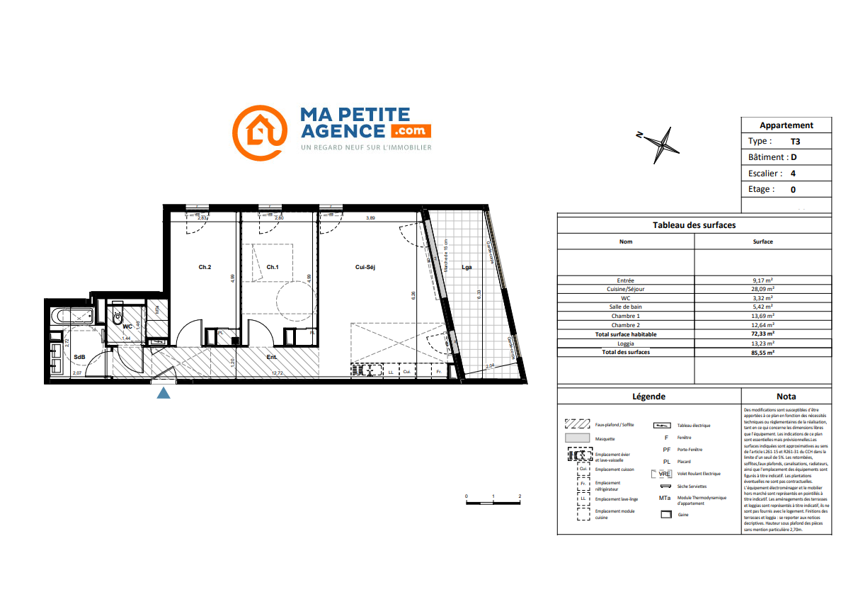 Appartement à vendre à Aix-en-Provence 72 m² 495 000 € | Ma Petite Agence