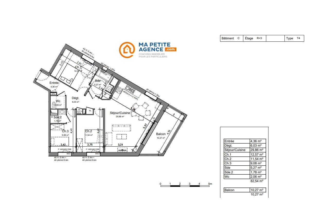Appartement à vendre à Angers 83 m² 225 000 € | Ma Petite Agence
