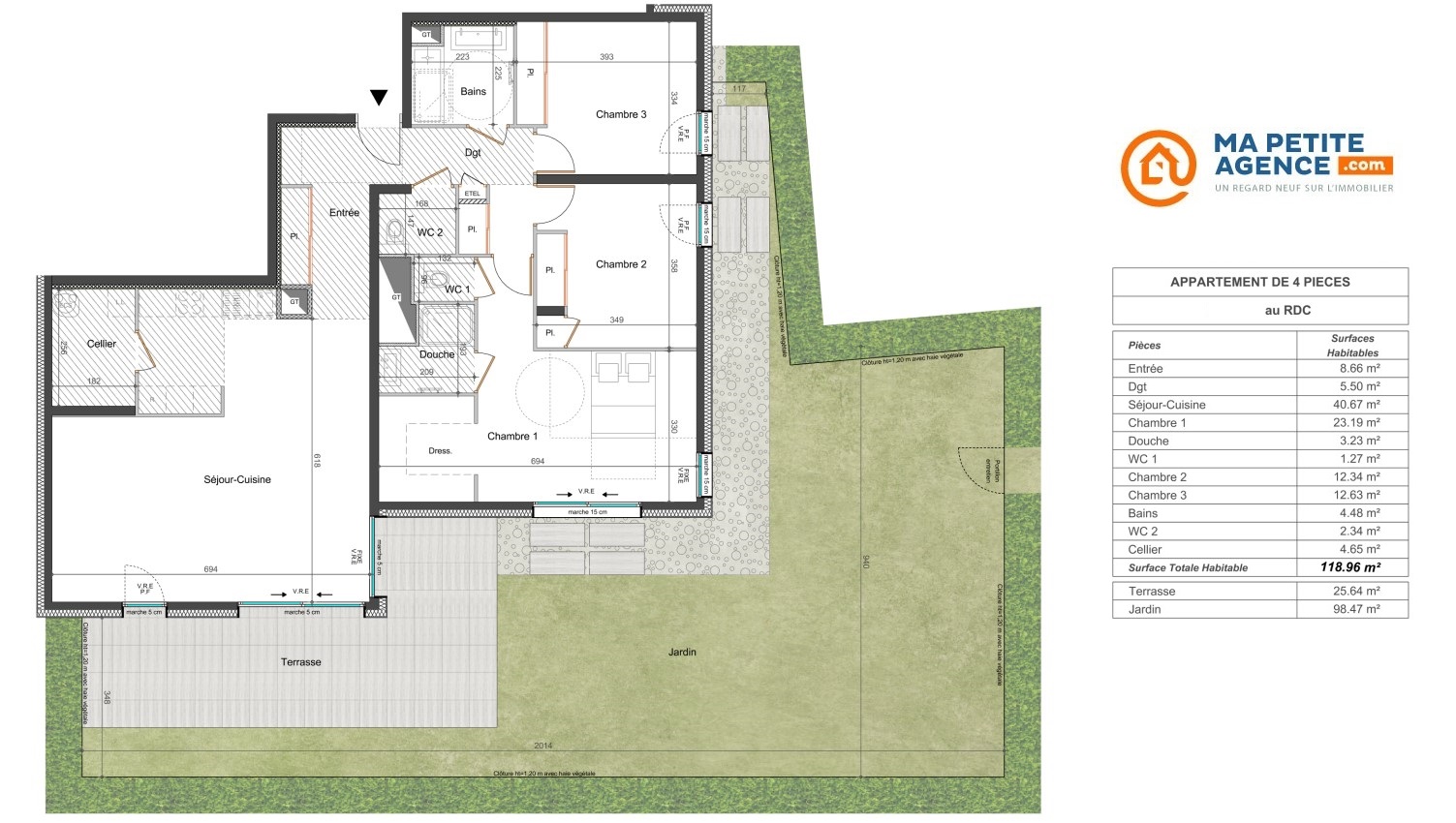 Appartement à vendre à GRESY-SUR-AIX 119 m² 575 000 &euro; | Ma Petite Agence