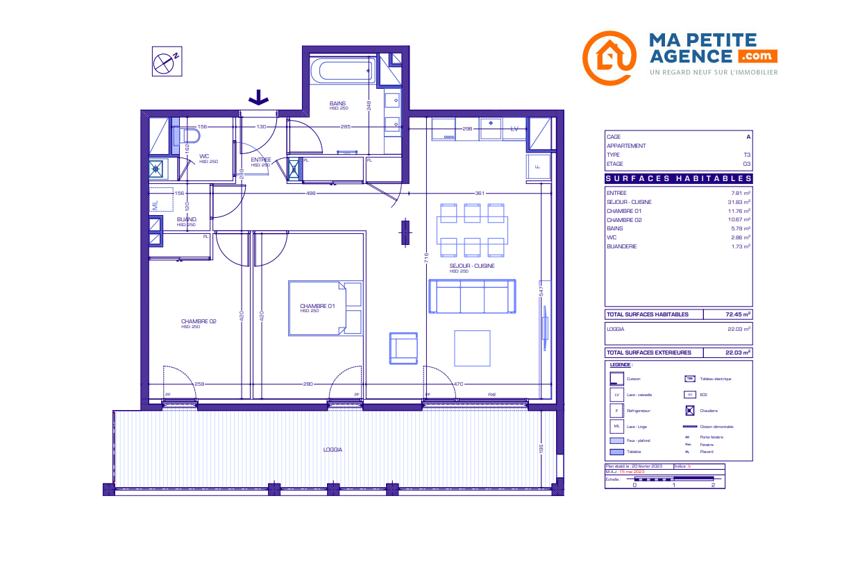 Appartement à vendre à Annecy 72 m² 419 000 &euro; | Ma Petite Agence