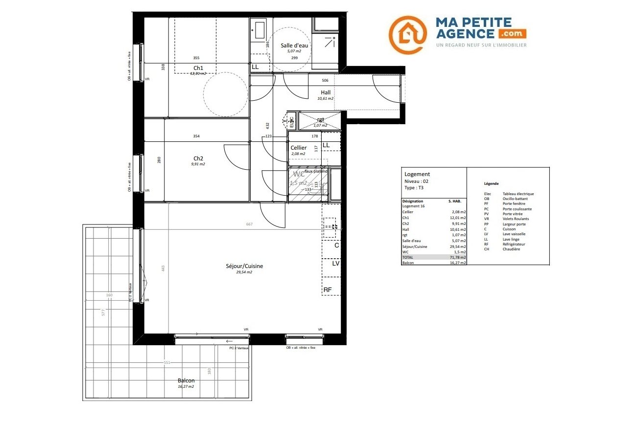 Appartement à vendre à Halluin 72 m² 249 000 &euro; | Ma Petite Agence