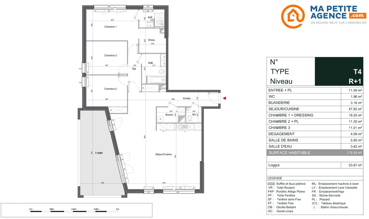 Appartement à vendre à Mérignac 120 m² 589 000 &euro; | Ma Petite Agence
