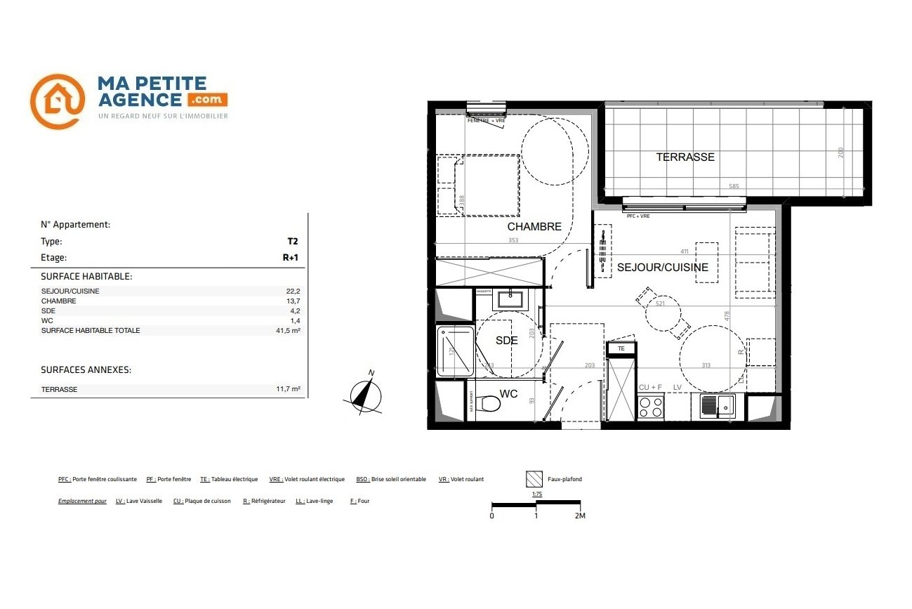 Appartement à vendre à Baillargues 42 m² 245 000 € | Ma Petite Agence