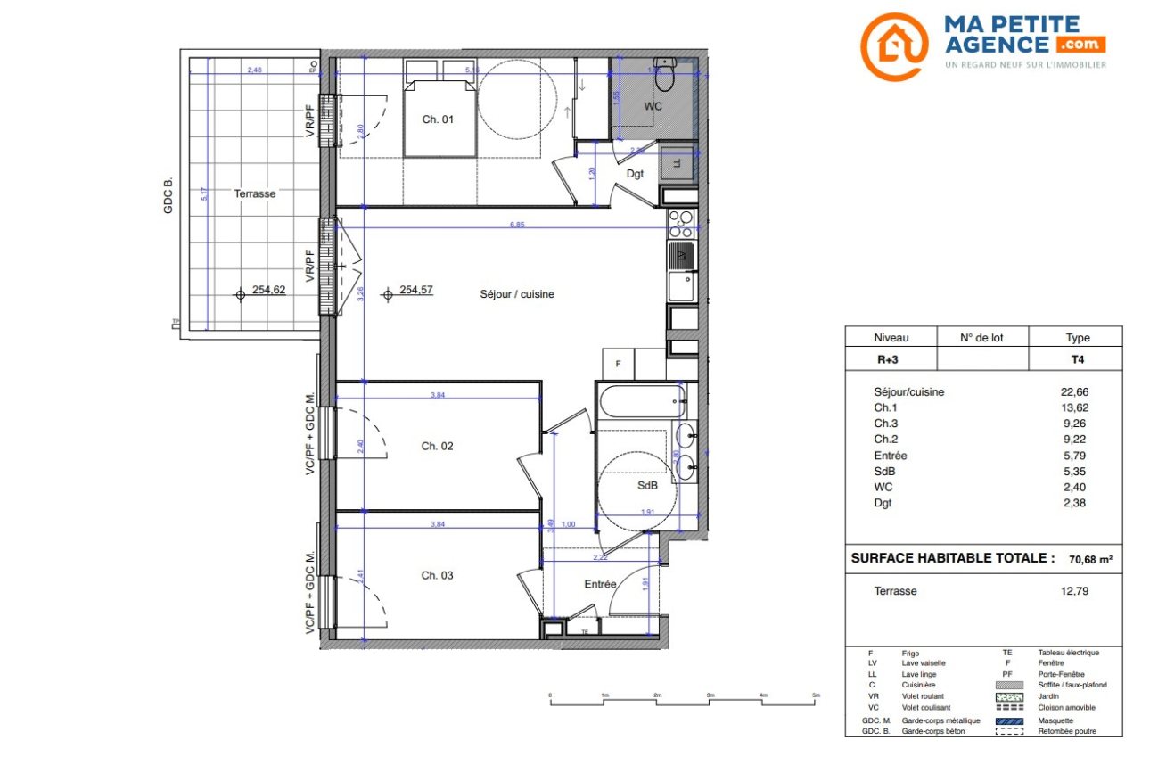 Appartement à vendre à Trets 70 m² 364 000 € | Ma Petite Agence