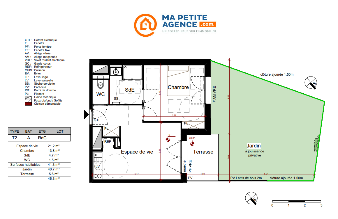 Appartement à vendre à Aytré 42 m² 215 000 &euro; | Ma Petite Agence