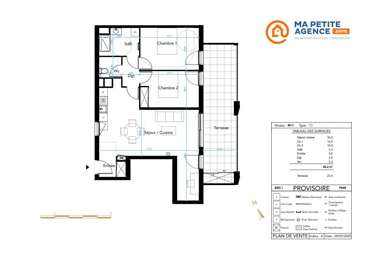 Appartement à vendre à Montpellier 69 m² 258 000 &euro; | Ma Petite Agence