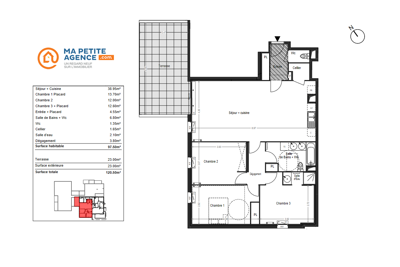 Appartement à vendre à Montpellier 97 m² 421 000 &euro; | Ma Petite Agence