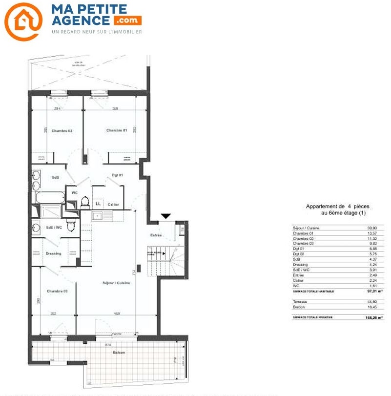 Appartement à vendre à Sète 90 m² 495 000 &euro; | Ma Petite Agence