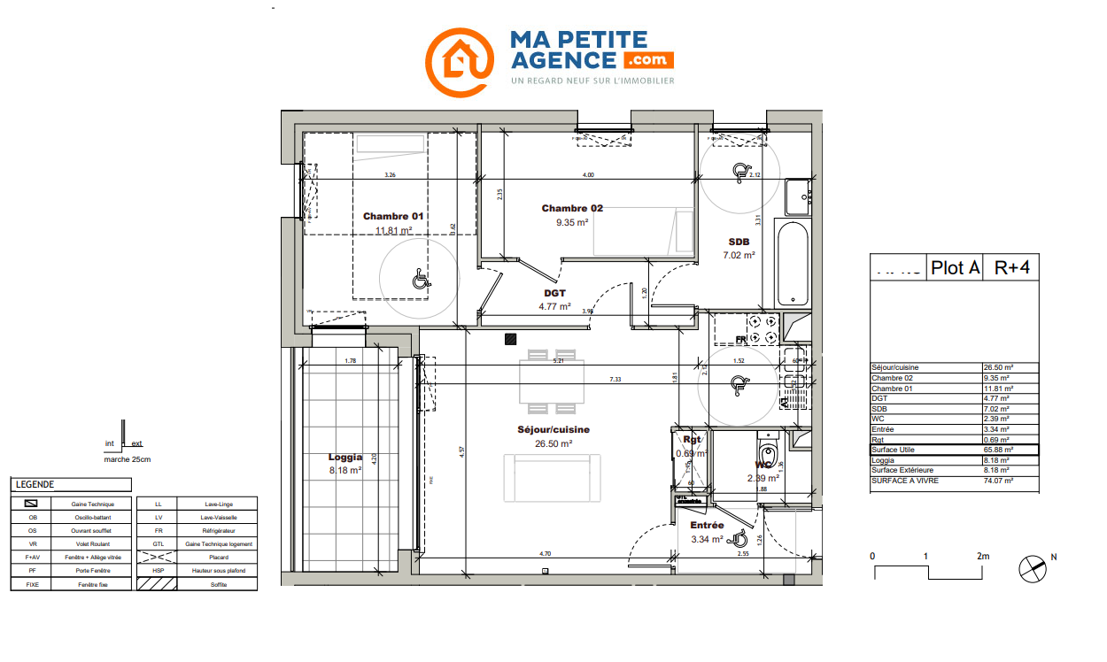 Appartement à vendre à Tourcoing 66 m² 210 121 &euro; | Ma Petite Agence