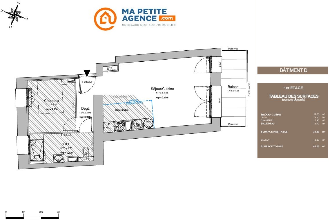 Appartement à vendre à UGINE 59 m² 245 700 &euro; | Ma Petite Agence