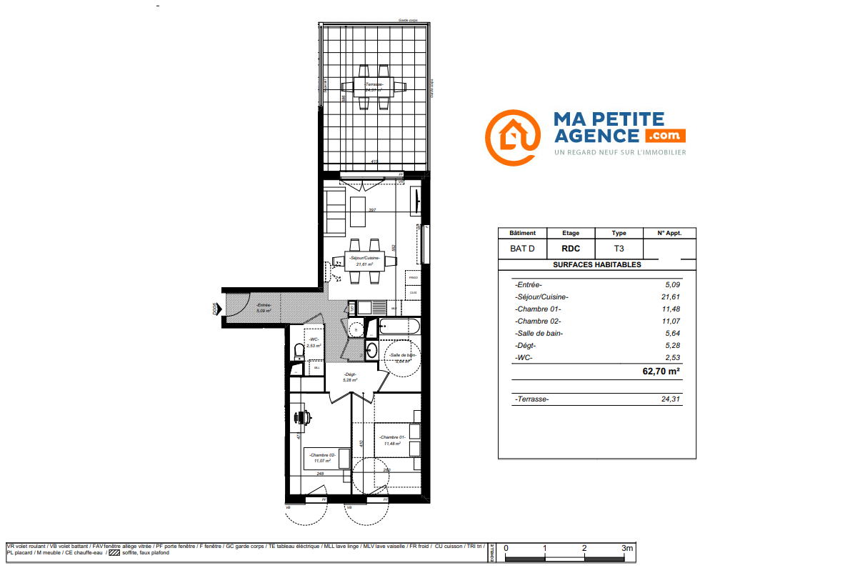Appartement à vendre à MARIGNANE 63 m² 323 000 &euro; | Ma Petite Agence
