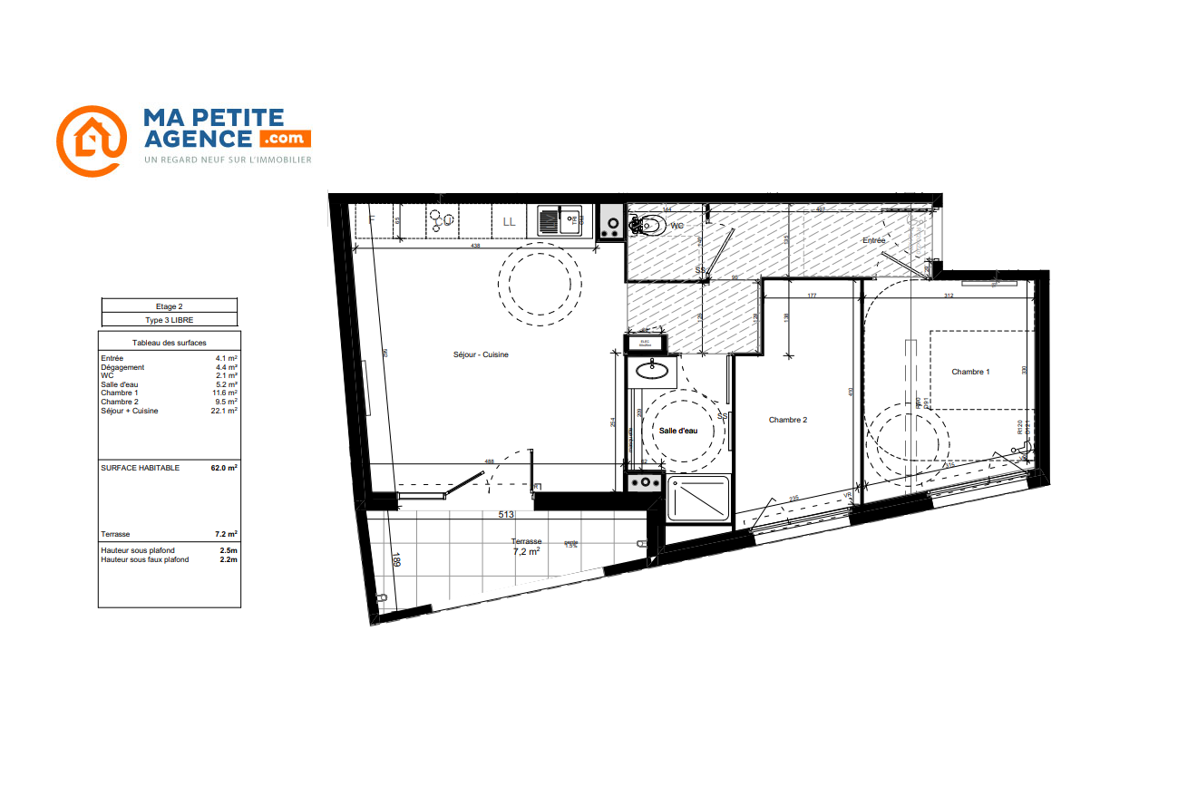 Appartement à vendre à Castelnau-le-Lez 62 m² 337 000 € | Ma Petite Agence